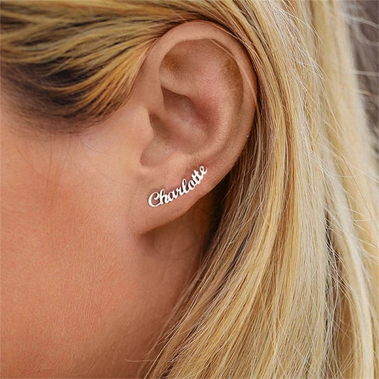 🎁2024 Special Gift🎁Personalised Name Earrings (Boucles d'oreilles personnalisées)